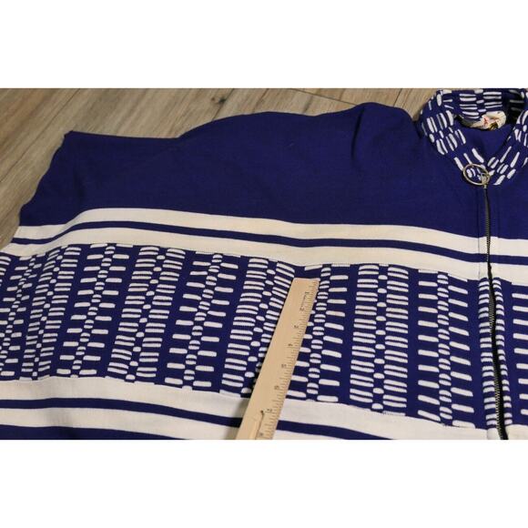 VINTAGE King of the Ponchos Country Place Women Zipper Poncho Cape Fringe Sz 12 - Picture 8 of 16